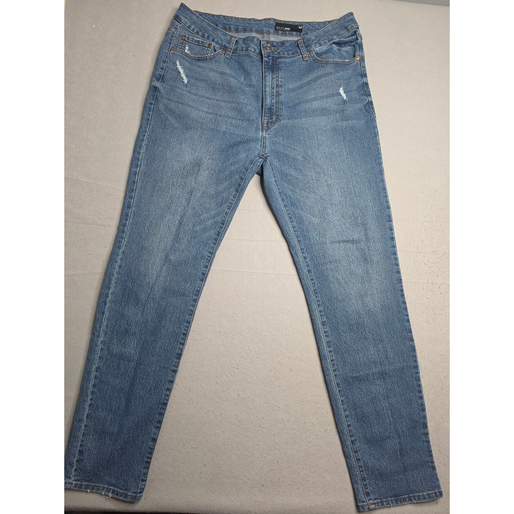WXYZ Nomad Jeans Men 36x30 Blue Denim Cotton Stretch Slim Fit Distressed Outdoor